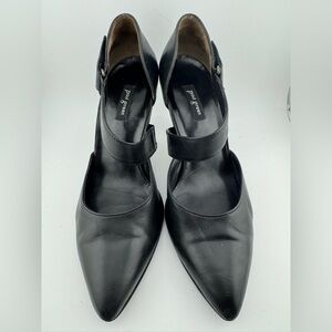 Paul Green Nicollet Pointed Toe Heels. Black Leather Size 8